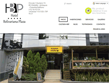 Tablet Screenshot of hotelbolivarianaplaza.com